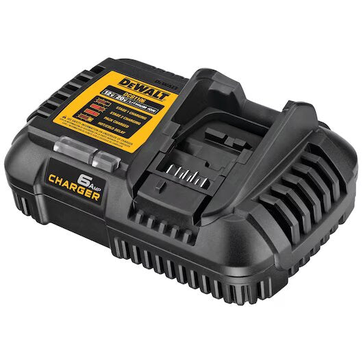 CARGADOR RAPIDO DE BATERIAS DE LITIO, 12V/20V/60V MAX, 6 AMPERIOS DE SALIDA. MARCA DEWALT, DCB1106-B3