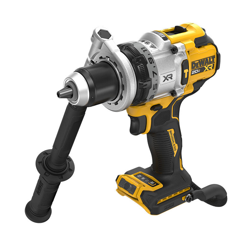 TALADRO PERCUTOR DE 1/2, XR 20V, BRUSHLESS, SISTEMA ANTI-ROTACION, INCLUYE CARGADOR. GRATIS BATERIA DCB2104. DEWALT, DCD1007B-OF