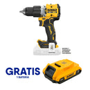 TALADRO PERCUTOR XR, 1/2 PULG, 20V. BRUSHLESS, SISTEMA ANTI-ROTACION, GRATIS 1 BATERIA DCB203YY, (BARE TOOL). DEWALT