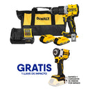 BARRENO/TALADRO PERCUTOR XR, 1/2 PULG, 20V. BRUSHLESS, SISTEMA ANTI-ROTACION GRATIS LLAVE DE IMPACTO DCF922B . DEWALT