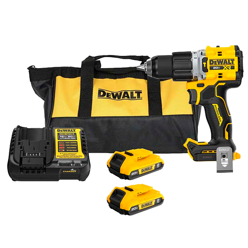 Barreno percutor inalámbrico de 1/2 plg 20 voltios DEWALT DCD806D2-B3