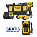 BARRENO PERCUTOR XR, 1/2 PULG, 20V. BRUSHLESS, SISTEMA ANTI-ROTACION 2 BATERIAS Y CARGADOR. GRATIS METRO LASER. DEWALT