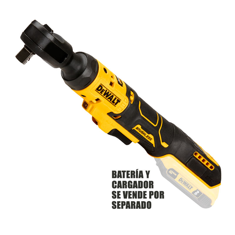 RATCHET DE 1/2 INALAMBRICO, ATOMIC, 20 VOLTIOS, MOTOR SIN CARBONES, SIN BATERIA NI CARGADOR. MARCA DEWALT, DCF512B