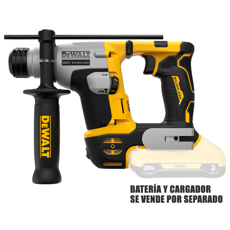 ROTOMARTILLO SDS PLUS, ATOMIC 20 VOLTIOS, SIN CARGADOR NI BATERIAS. MOTOR SIN CARBONES. DEWALT, DCH172B-B3