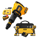 DEMOLEDOR/MARTILLO CINCELADOR SDS MAX INALAMBRICO 60V FLEX VOLT, 27JOULES, 12 KILOS, GRATIS COMBO DE INALAMBRICO. DEWALT