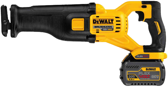 SIERRA SABLE/RECIPROCANTE FLEX VOLT, 60 VOLTIOS, 0-3000 CPM, 1 BATERIA. MARCA DEWALT, DCS388T1