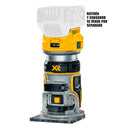 ROUTER INALAMBRICO 20V, BRUSHLESS, VELOCIDAD VARIABLE, 25,500RPM, COLLET 1/4. SIN BATERIA NI CARGADOR, BARE TOOL. DEWALT