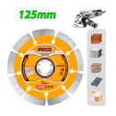 Disco de diamante segmentado de 5″ en marca INGCO, DMD011252