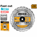 Disco de corte para asfalto de 16" en marca INGCO, DMD064051
