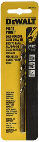 BROCA, METAL Y MADERA, 9/32 PULG, CON PUNTA PILOTO, USO INDUSTRIAL. MARCA DEWALT