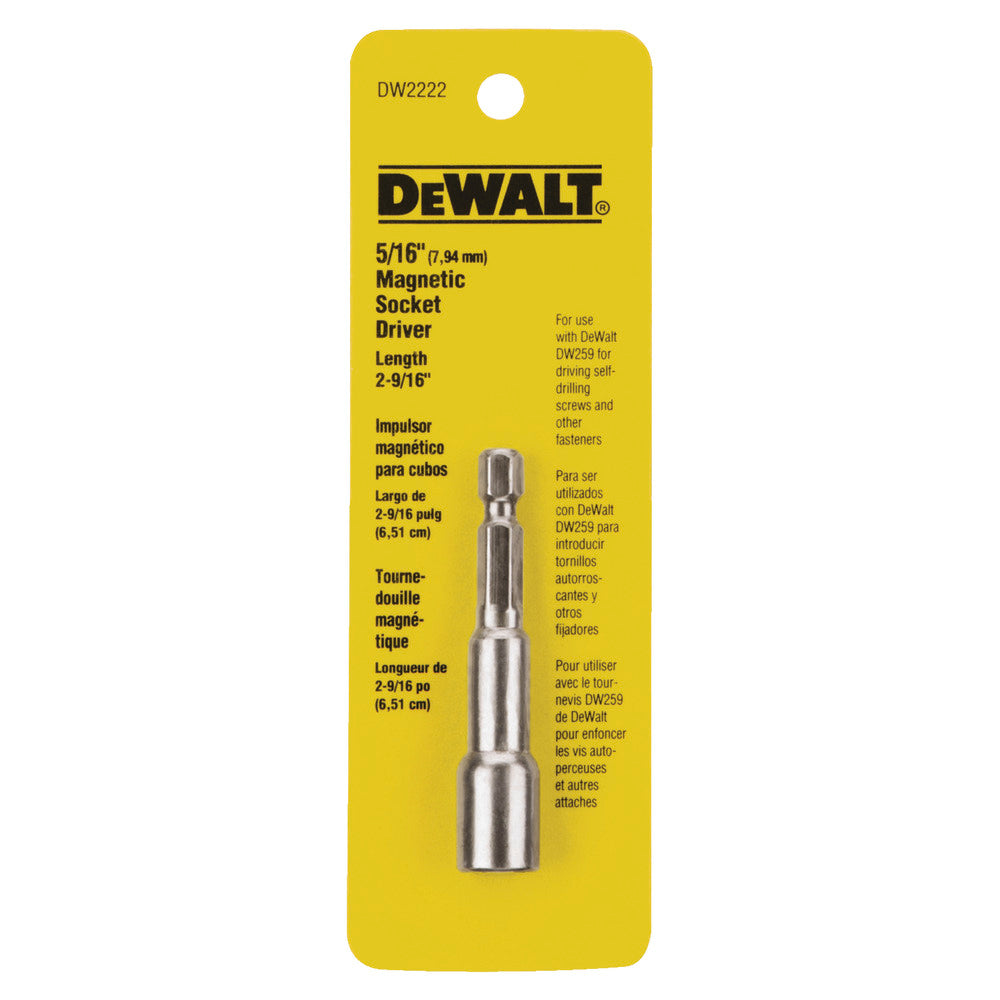 SUJETADOR DE TUERCAS, DE 5/16 PULG. MARCA DEWALT, DW2222  Z