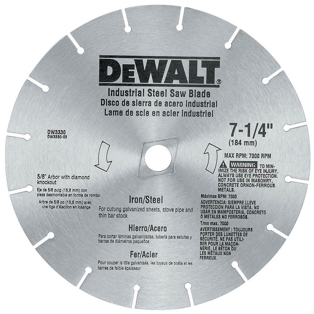 DISCO 7-1/4 PULG, CORTE DE METAL. MARCA DEWALT, DW3330
