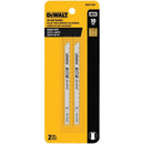 CUCHILLAS PARA CALADORA, 10 DIENTES X PULG, 4 PULG LARGO, CORTES FINOS EN MADERA, 2 PIEZAS. MARCA DEWALT