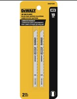 SET DE 2 CUCHILLAS PARA CALADORA CODIGO DW3712H2, 10 DIENTES X PULG, 4 PULG LARGO, CORTES EN LAMINADOS DE MADERA. DEWALT