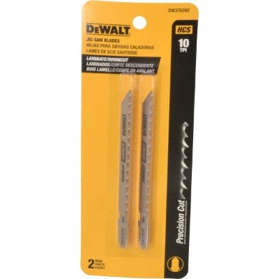 SET DE 2 CUCHILLAS PARA CALADORA, PARA MADERA LAMINADA, FORMICA, 4 Plgs LARGO X 10 DIENTES X PULGADA. NO, DW3762H2