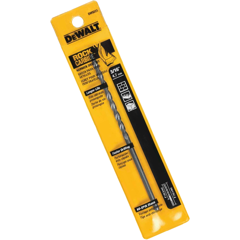 BROCA ROCK CARBIDE DE 3/16 Plgs