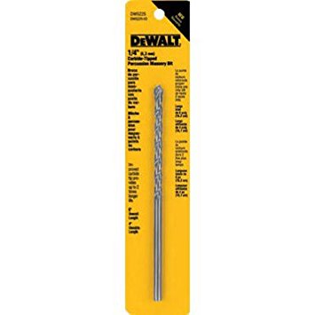 BROCA PARA CONCRETO DE 1/4PULG x 4PULG x 6PULG, ROCK CARBIDE, DW5225 Y, DEWALT, DW5225  Y