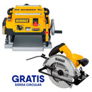 CEPILLO DE BANCO 13 PULG, MOTOR 15 AMPERIOS, 20,000RPM, CABEZAL DE 3 CUCHILLAS, GRATIS SIERRA CIRCULAR DWE560. DEWALT