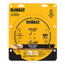 DISCO PARA MADERA, 10 PULG X 5/8 PULG, 40 DIENTES, CORTES GENERALES. MARCA DEWALT, DWA11040