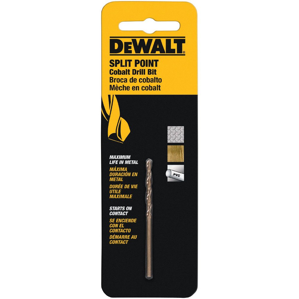 BROCA DE COBALTO PARA METAL Y MADERA DE 1/16 PULG, DWA1204, DEWALT