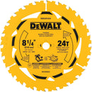 DISCO DE SIERRA, 8-1/4 PULG, EJE 5/8 PULG, 24 DIENTES DE CARBURO, PARA CORTES EN MADERA. DEWALT
