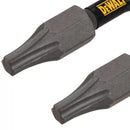 Juego de puntas para atornillar Torx T20, 2 piezas, Tough grip, Dewalt, dwa2tx20-2l
