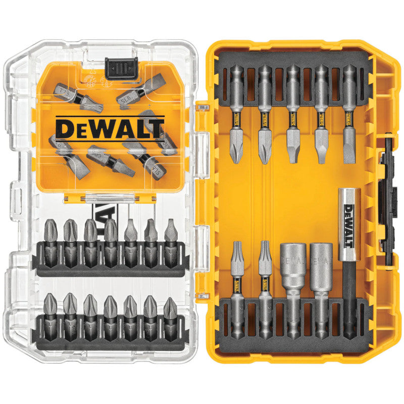 Juego de puntas para atornillar de 30 piezas, Tough grip, Dewalt, dwa30set