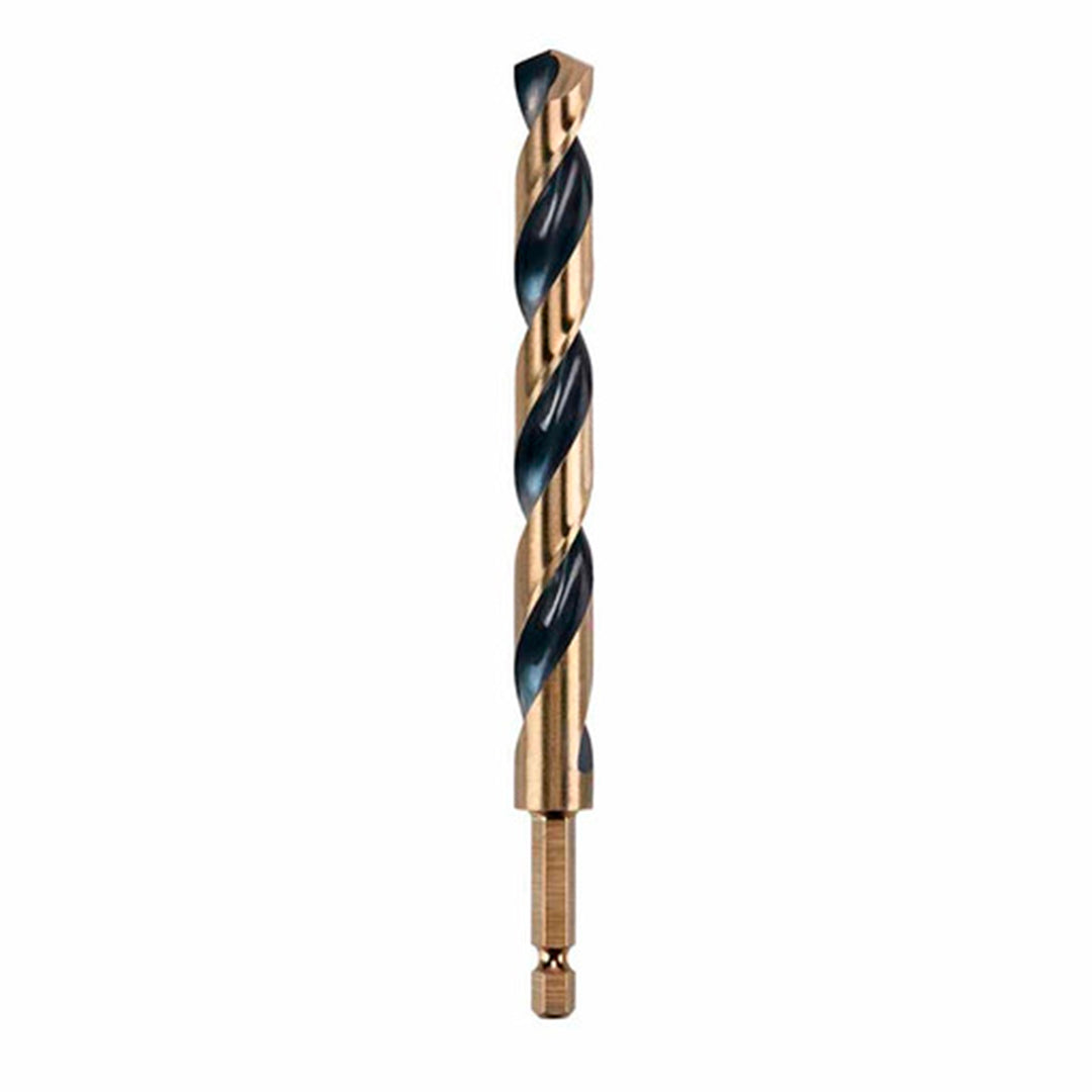 BROCA HSS PARA METAL Y MADERA DE 1/2 PULGADAS, VASTAGO HEXAGONAL DE 1/4 PULGADAS. MARCA DEWALT, DWA5032