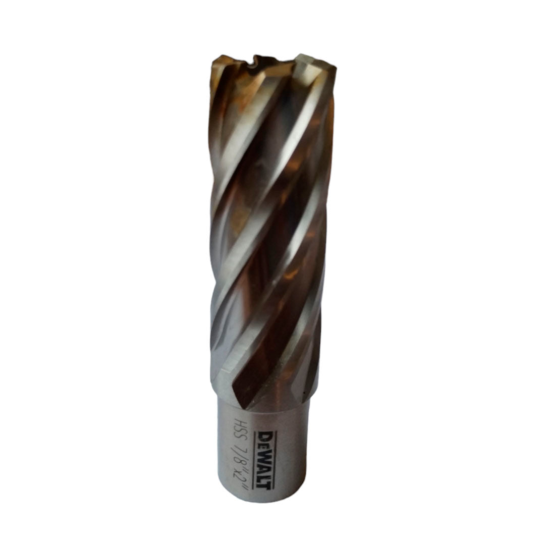 BROCA ANULAR HSS PARA METAL DE 7/8 X 2 PULGADAS VASTAGO 3/4. MARCA DEWALT, DWAC02014