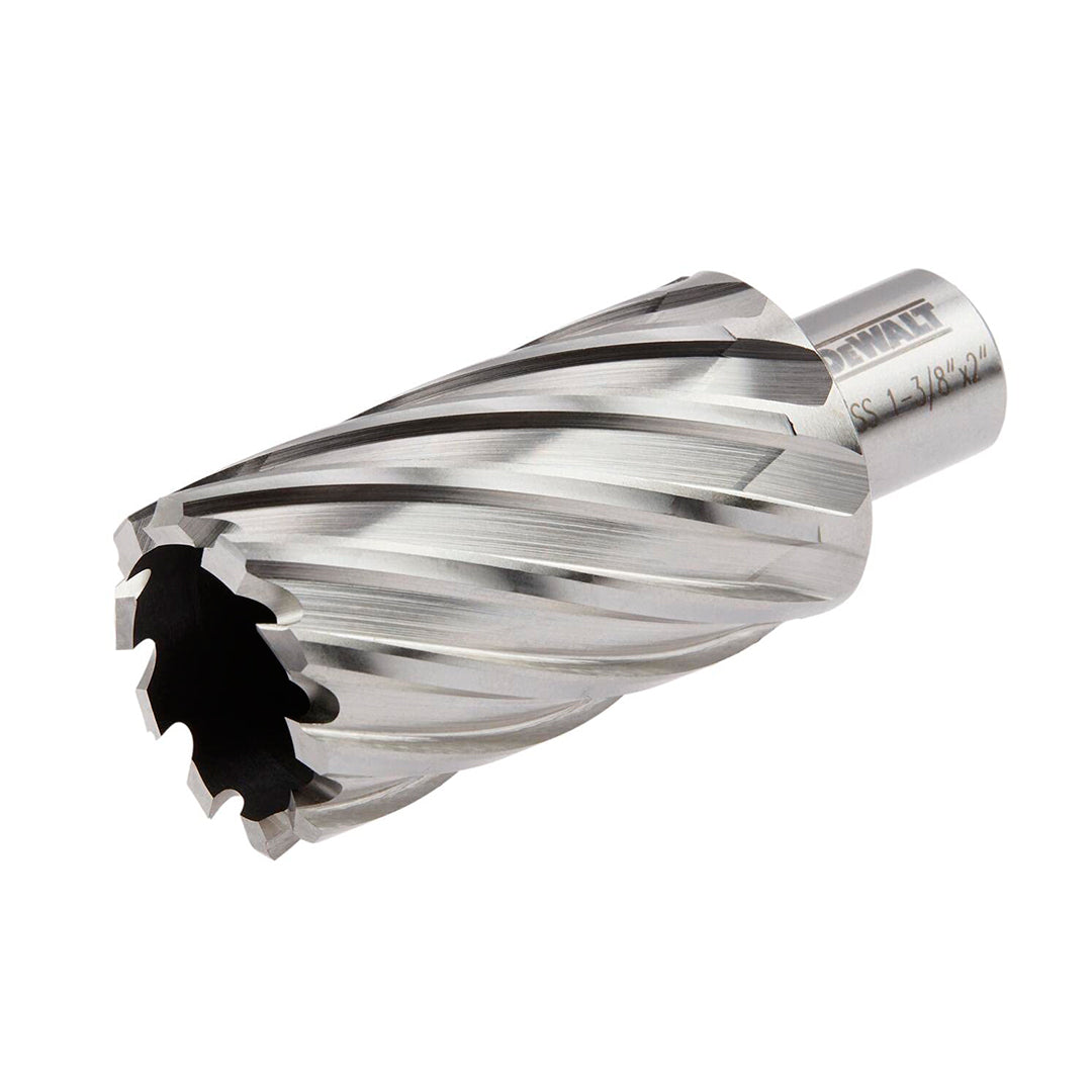 BROCA ANULAR HSS PARA METAL DE 1 3/8 X 2 PULGADAS VASTAGO 3/4. MARCA DEWALT, DWAC02022