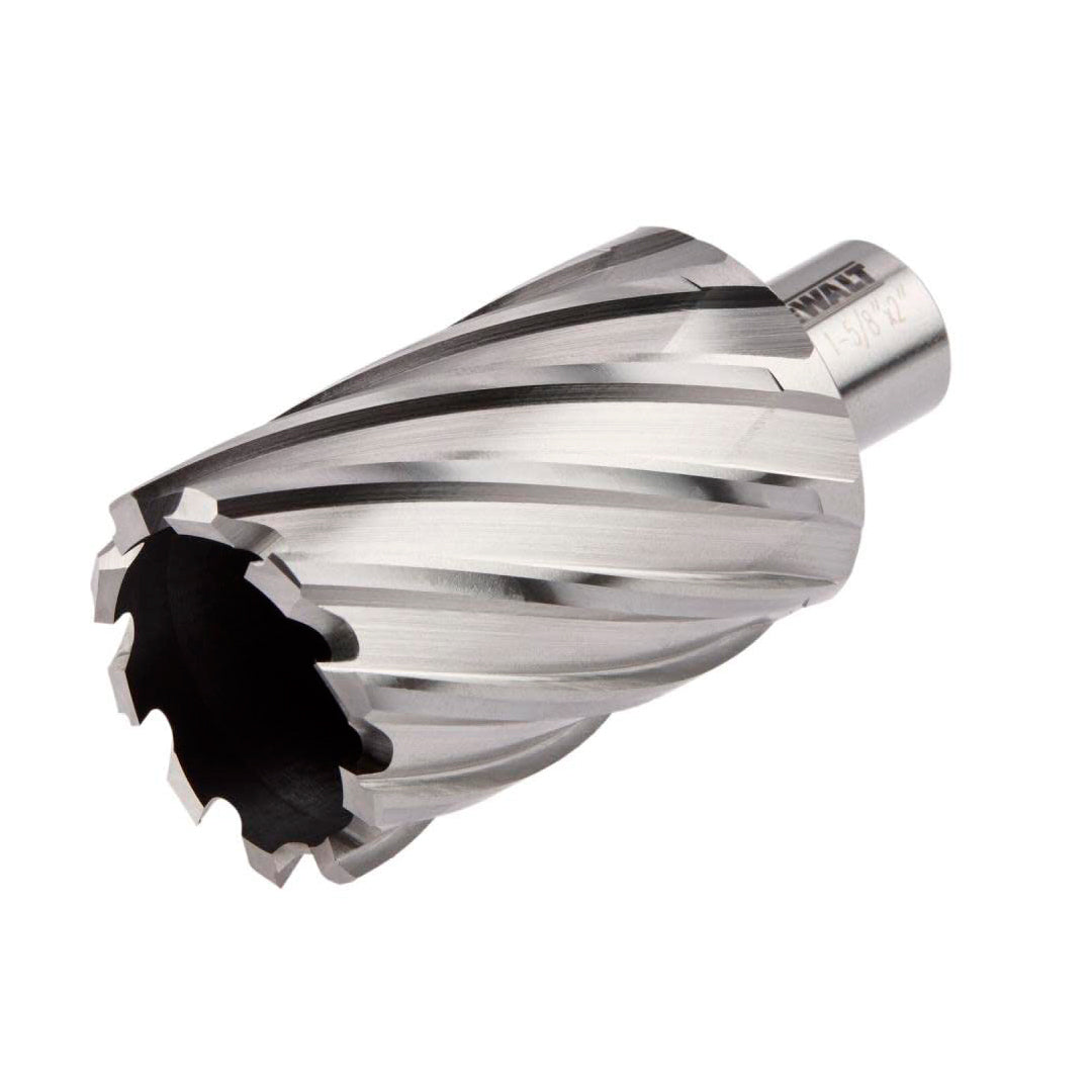 BROCA ANULAR HSS PARA METAL DE 1 5/8 X 2 PULGADAS VASTAGO 3/4. MARCA DEWALT, DWAC02026