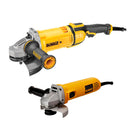 COMBO DE ESMERILADORAS DE 9 PLGS Y 4 1/2 PLGS, MARCA DEWALT