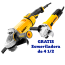 Esmeriladora de 9 plgs de 2700 watts con esmeriladora gratis Dewalt DWE4559-750