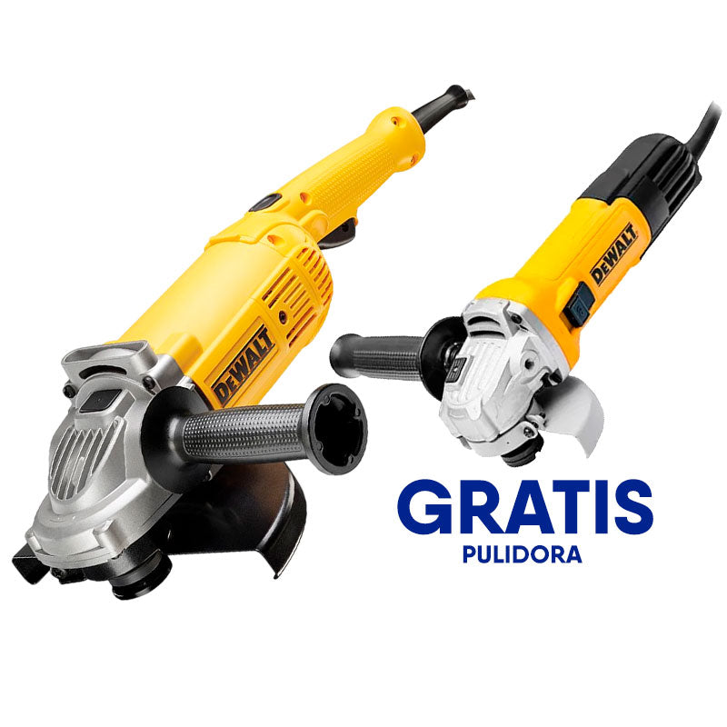 Combo Esmeriladoras de 9 y 4 1/2 plgs, Dewalt, DWE490-750