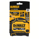 CINTA METRICA TOUGHSERIES, 3/4 PULGADAS X 8 METROS, CON LUZ LED, CARCASA ULTRA RESISTENTE. DEWALT, DWHT35268S