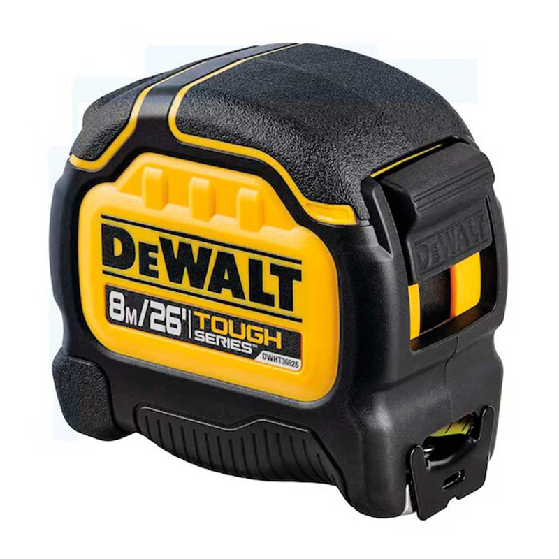 CINTA METRICA TOUGHSERIES, 3/4 PULGADAS X 8 METROS, CARCASA ULTRA RESISTENTE. MARCA DEWALT