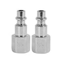 JUEGO DE 2 CONECTORES CROMADOS HEXAGONALES HEMBRA ROSCA FNPT 1/4 PLG. DEWALT