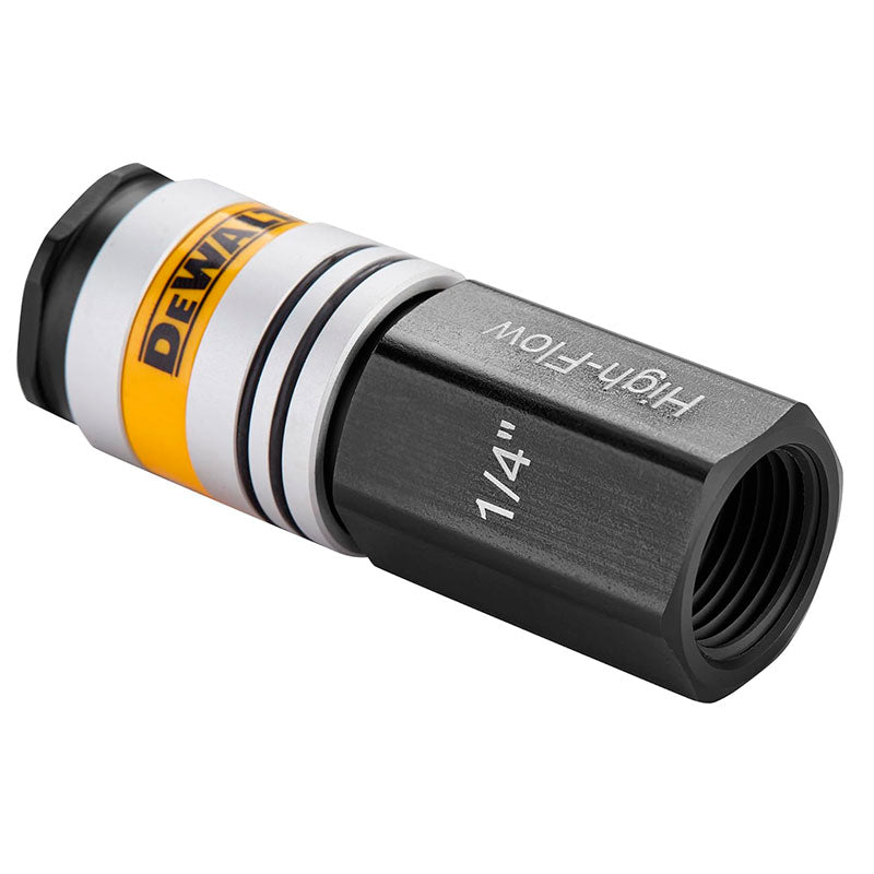 ACOPLE RAPIDO HEMBRA ALTO CAUDAL DE 3/8, ROSCA NPT 1/4. DEWALT, DXCM036-0216