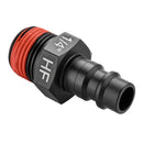 JUEGO DE 2 CONECTORES RAPIDO MACHO ALTO CAUDAL DE 3/8, ROSCA NPT 1/4. DEWALT