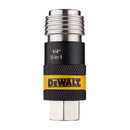 ACOPLE RAPIDO HEMBRA UNIVESAL, ROSCA FNPT 1/4, COMPATIBLE CON ENCASTRE IM, HF, T, A y L. DEWALT