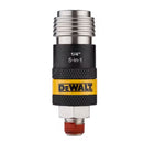 ACOPLE RAPIDO MACHO UNIVESAL, ROSCA MNPT 1/4, COMPATIBLE CON ENCASTRE IM, HF, T, A y L. DEWALT