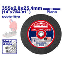 DISCO ABRASIVO, PLANO, 14 X 7/64 X 1 PULG, CORTAR METAL. EMTOP