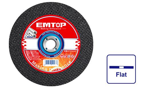 Disco para cortar metal de 14 plgs, centro plano, emtop, eacd303551, EACD303551