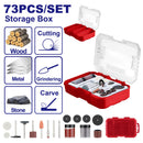 KIT DE 73 PIEZAS PARA DREMEL / ROTO TOOL, USO GENERAL, CON ESTUCHE PLASTICO. EMTOP