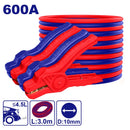 CABLE PASA CORRIENTE 600 AMPERIOS, 3 METROS DE LARGO, CABLE DE ALUMINIO RECUBIERTO DE COBRE. MARCA EMTOP