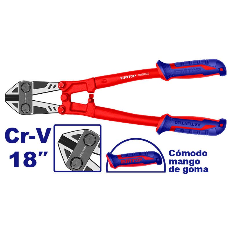 CORTA PERNOS DE 18 PULGADAS, EMTOP, EBCR1801