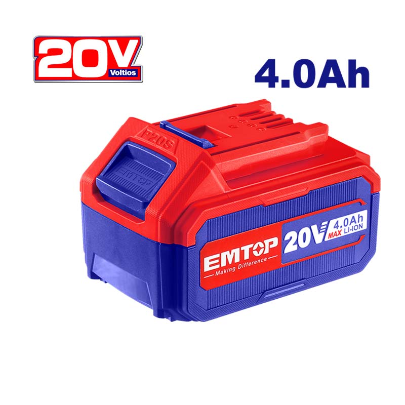 Batería de 20 voltios de 4 amperios hora, Emtop, EBPK20021
