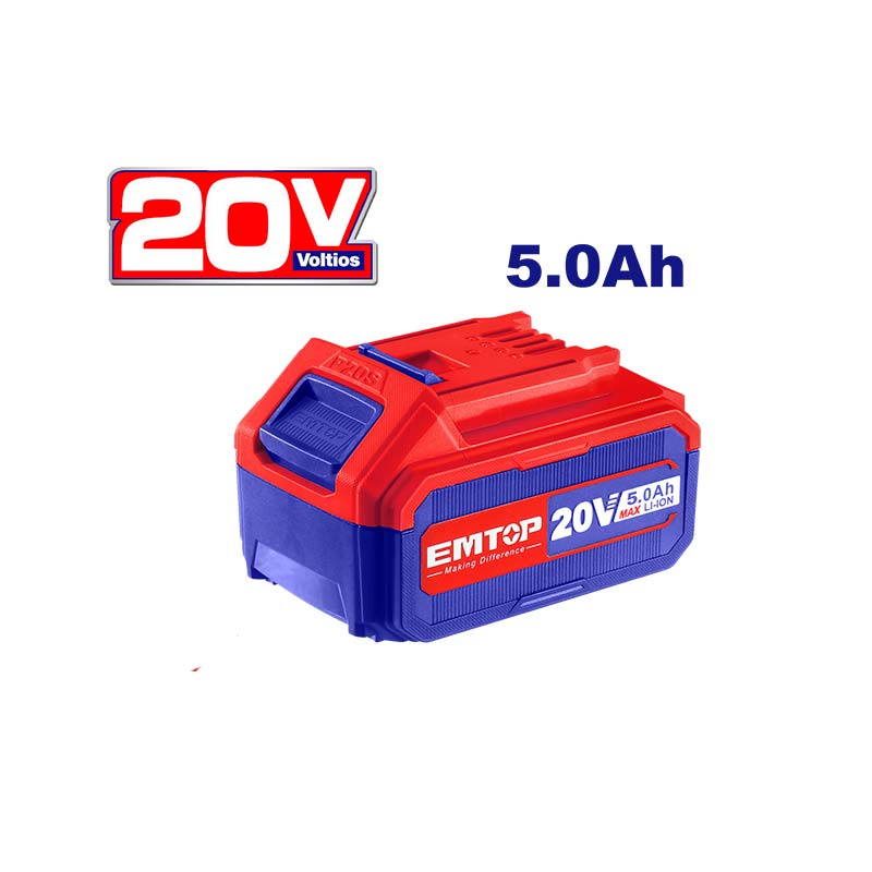 Batería de 20 voltios de 5 amperios hora, Emtop, EBPK20031