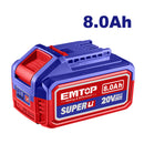 BATERIA 20 VOLTIOS, 8 AMPERIOS HORA, DE LITIO. EMTOP