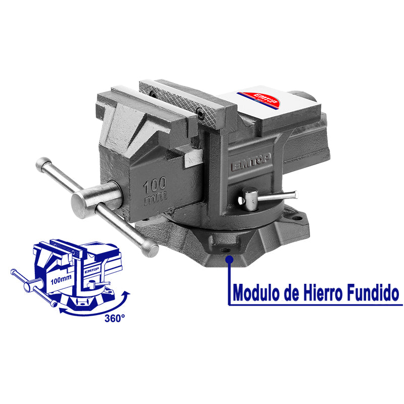 PRENSA DE BANCO 6 PULGADAS, EMTOP, EBVE0601